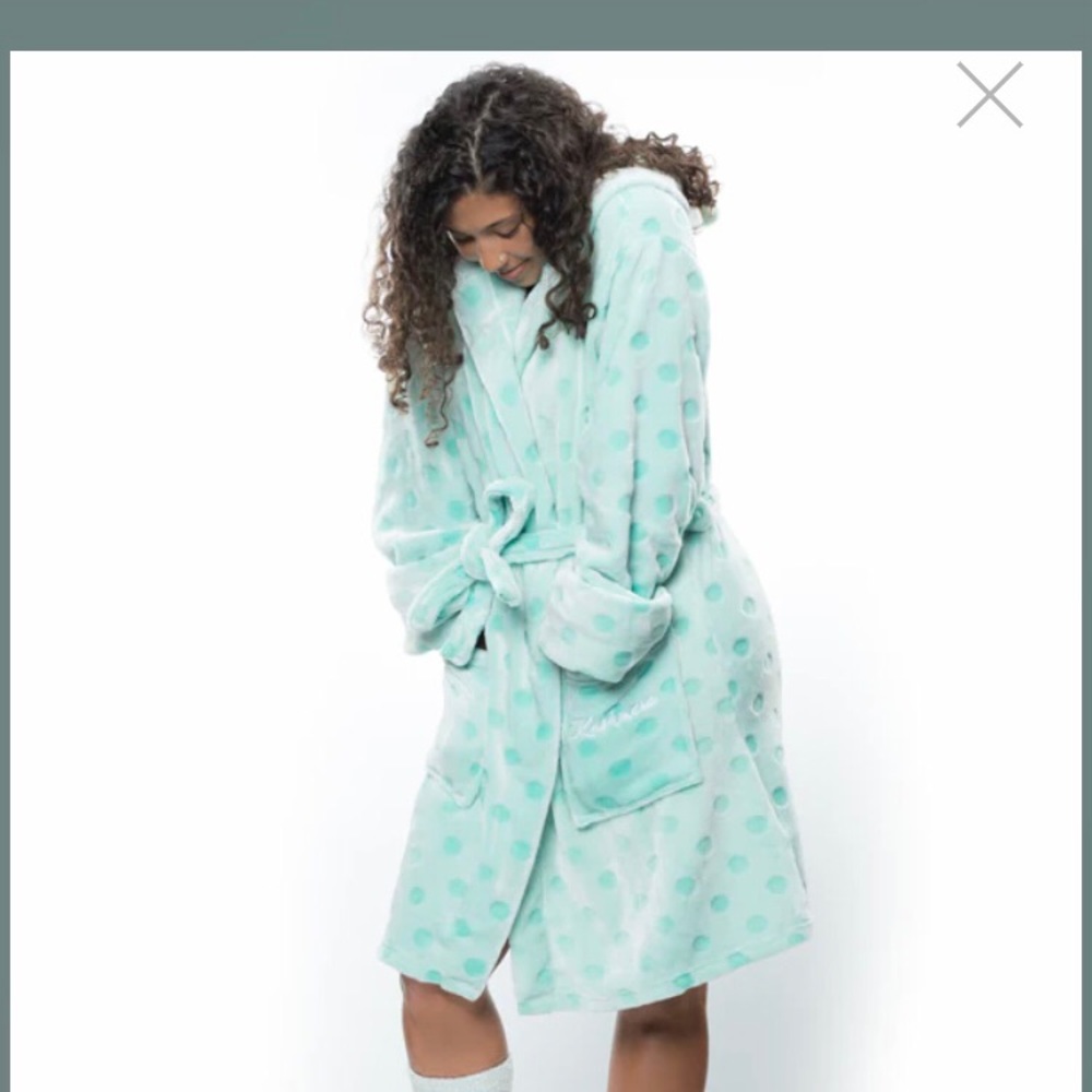 Kashmere hooded bath robe - OS